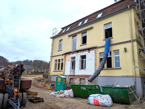 Das Arche-Haus in der Apfelallee ist eine große Baustelle